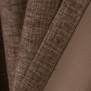 Regent Linen Style Dark Coffee Curtain 4