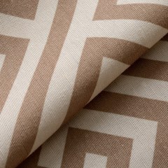 Greek Key Light Brown Curtain 5