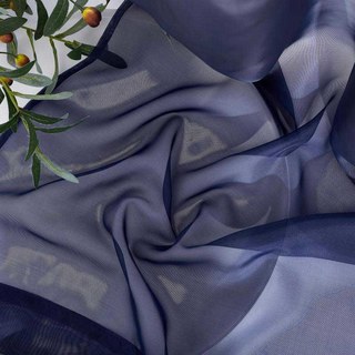 Laguna Outdoor Waterproof Navy Blue Voile Curtain