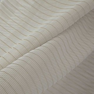 Tide Luxury Horizontal Striped Pastel Coffee Sheer Curtain