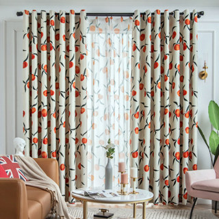 The Happiest Colour Orange Blackout Curtain