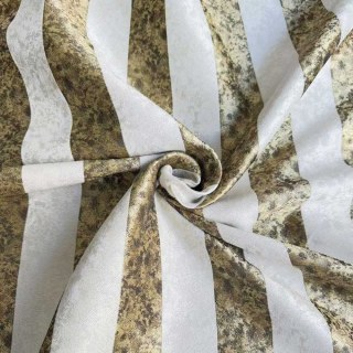 Leopard Lane Gold Striped Animal Print Curtain 4