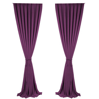 Pine Valley Purple Plum Blackout Curtain 4