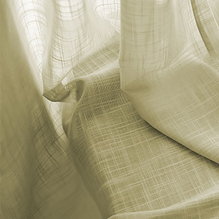 Cotton Club Pure Cotton Cream Heavy Semi Sheer Voile Curtain 3