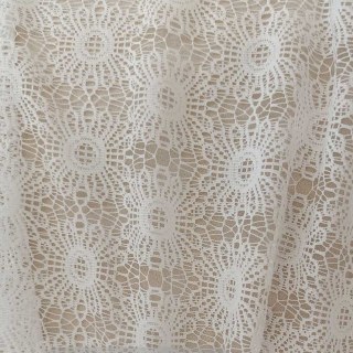 Sunflower Jacquard Ivory White Lace Net Curtain 4