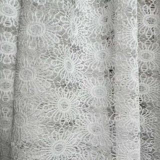 Sunflower Jacquard Ivory White Lace Net Curtain 7