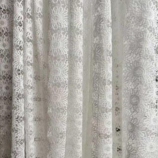 Sunflower Jacquard Ivory White Lace Net Curtain 2