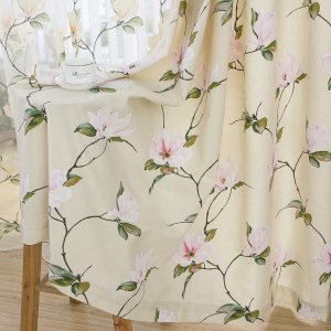 Boutique Matinale Fleur Crème Rideau 1
