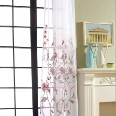 Fragrance Brown Branche Brodé Rideau voilé 3