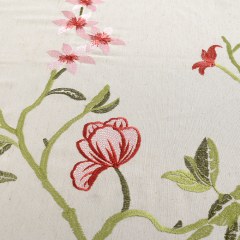 Fragrance Green Branche Rideau brodé 7