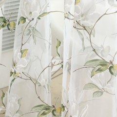 Fleur du matin Rideau voile d'ivoire