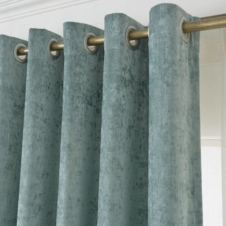 Rideau vert de Chenille d'oeuf de canard de luxe 6