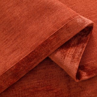 Terracotta de luxe Rideau rouge de Chenille 5