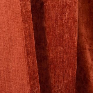 Terracotta de luxe Rideau rouge de Chenille 4
