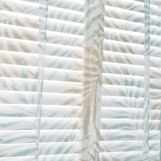 Feuilles de palmiers Rideaux de la Voile bleue 4
