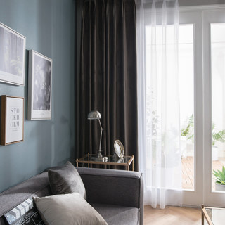 Rideau de velours gris Taupe Lustreux 3