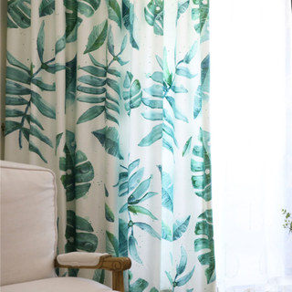 Rideau à feuilles vertes de l'arbre de palmiers tropicaux 3