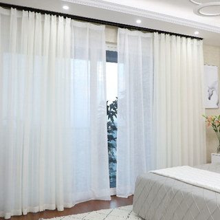 Rideau voilé blanc Luxe