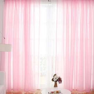 Smarties Rose rose doux Sheer Voile Rideau 3