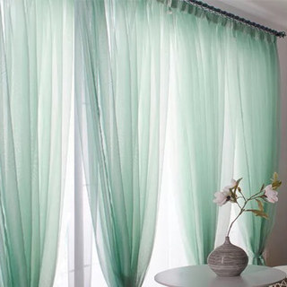 Smarties Soft Ment Green Canard Egg Sheer Voile Rideau 2