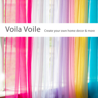 Smarties Soft Teal Sheer Voile Rideau 2