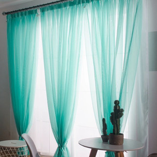 Smarties Turquoise vert doux clair rideau voile 3