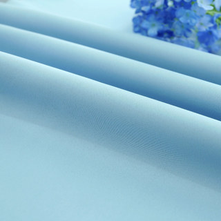 Douceur de voile doublée Touche de Grace bleu brodé Rideau de cire avec doublure bleue 5