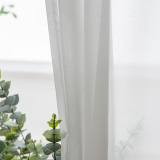 Soft Breeze Coconut White Sheer Voile Rideau - L'essence du design de la nature 12