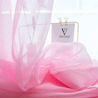 Luxe Rose Voile Transparent Rideau 3