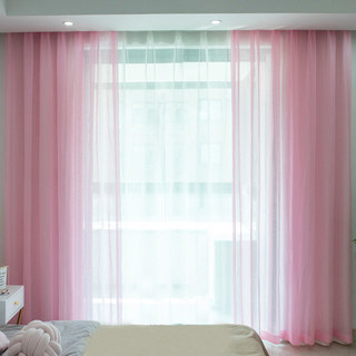 Luxe Rose Voile Transparent Rideau 2