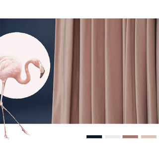 Rideau de velours rose Dusky Premium 8