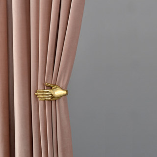 Rideau de velours rose Dusky Premium 3