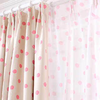 Classic rose Polka Dot Sheer Voile Rideau 3