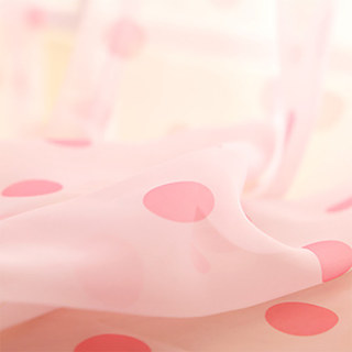 Classic rose Polka Dot Sheer Voile Rideau 2