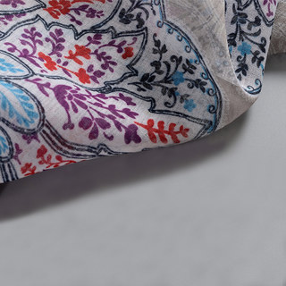 Harmony Lotus Paisley Fleur Bleu Rouge Violet Boho Semi Rideaux voilés 5