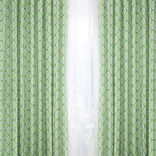 Hello Sunshine Modern Art Déco Vert Rideau Floral 1