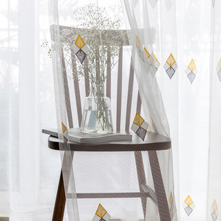 Tri-Diamond Windsor Sheer Voile Rideau 4