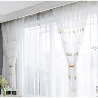 Tri-Diamond Windsor Sheer Voile Rideau 7