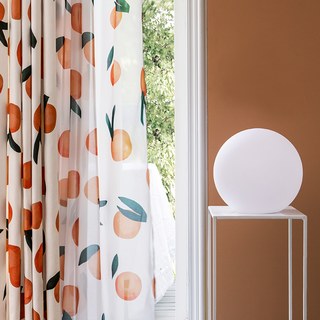 Le Rideau voile orange couleur le plus heureux 6