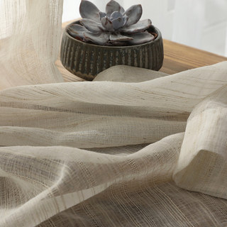 Rêveur Coton d'avoine Blended Sheer Voile Rideaux 5