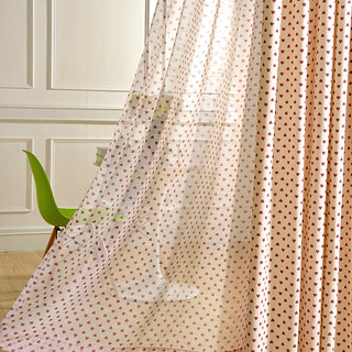 Reine des Cœurs Semi Sheer Voile Rideau