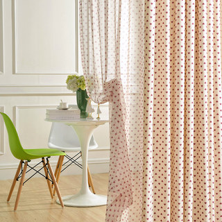 Reine des Cœurs Semi Sheer Voile Rideau 2