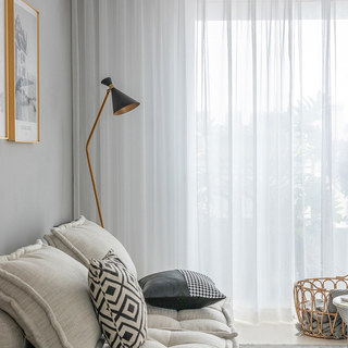 Soft Breeze Coconut White Sheer Voile Rideau - L'essence du design de la nature 5