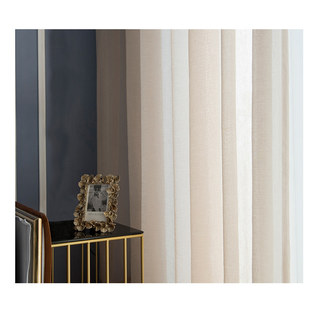 Soft Glow Light Brown Sheer Voile Rideau 6