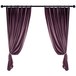 Rideau de velours parisien violet premium 3