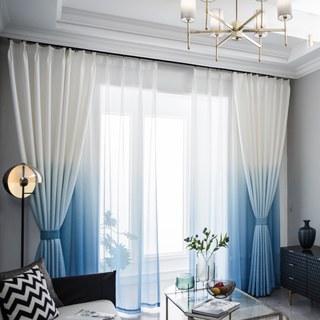 Le rideau bleu parfait mélange Ombre Saphir 5