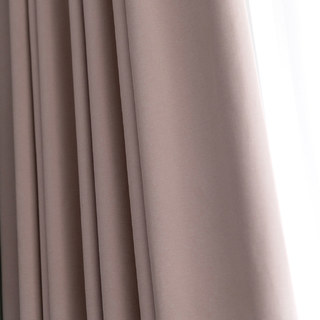 Harringbone Blush Rose 100% Blackout Rideau 13