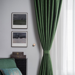 Rippled Waves Superthick Olive vert Rideau noir 12