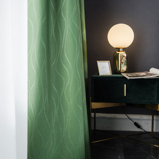 Rippled Waves Superthick Olive vert Rideau noir 9