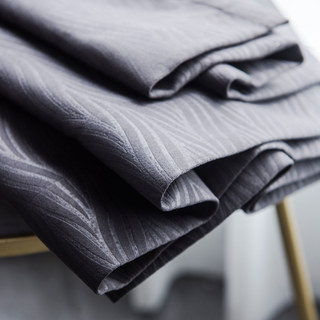 Superthick Willow feuilles gris foncé 100% noir rideau 14